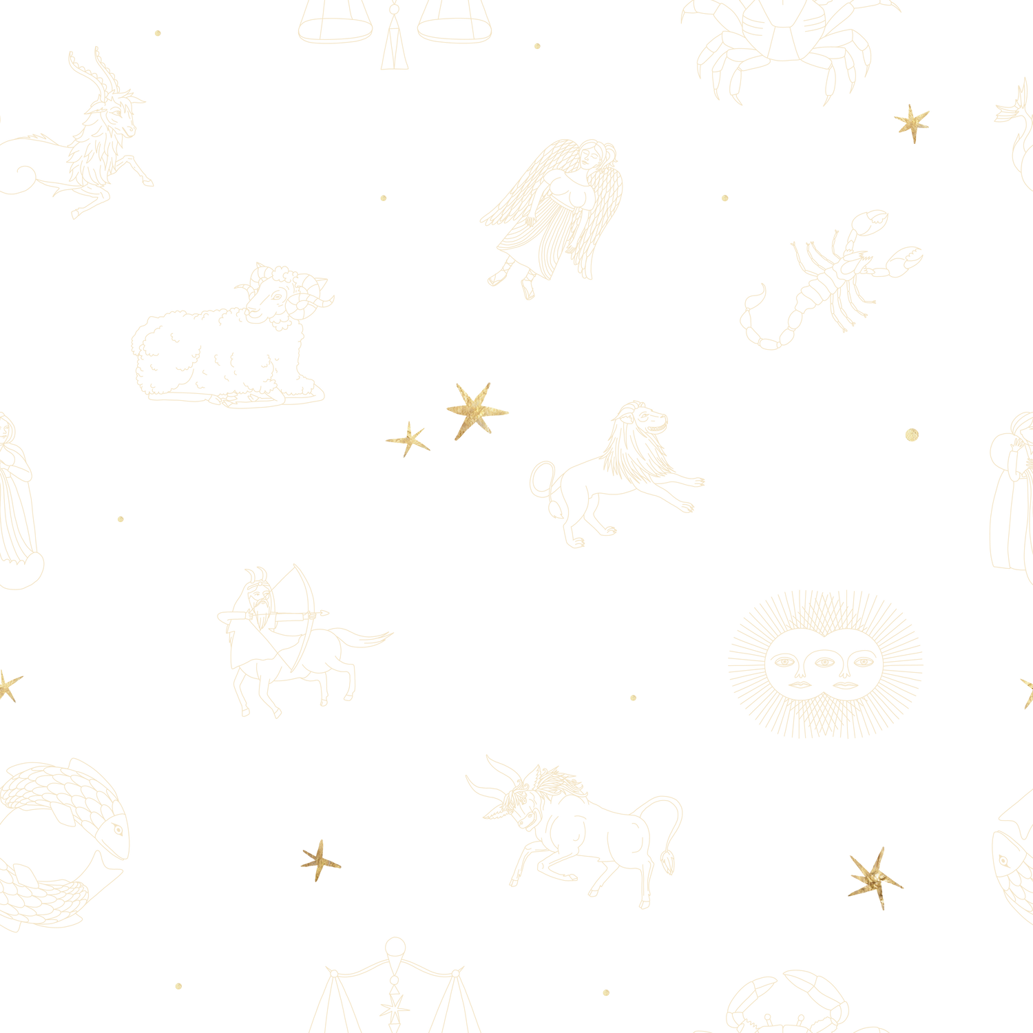 Zodiac Sign and Stars 
